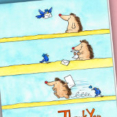 Niedlicher Cartoon Igel Vielen Dank Karte