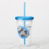 Niedlicher Cartoon-Illustrator Acryltrinkbecher (Vorderseite)