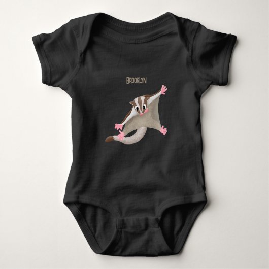 Niedlicher Cartoon-Illustrator Baby Strampler (Vorderseite)