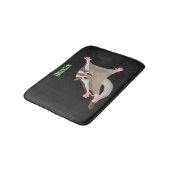 Niedlicher Cartoon-Illustrator Badematte (Schrägansicht)