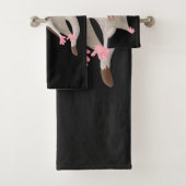 Niedlicher Cartoon-Illustrator Badhandtuch Set (Insitu)