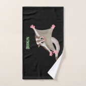 Niedlicher Cartoon-Illustrator Badhandtuch Set (Handtuch)