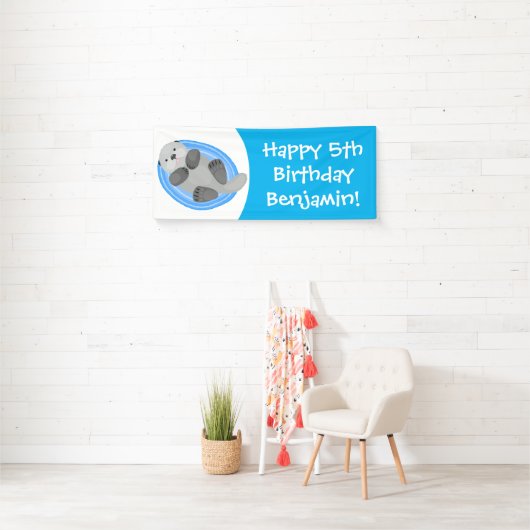 Niedlicher Cartoon-Illustrator Banner (Insitu)