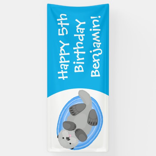 Niedlicher Cartoon-Illustrator Banner (Vertikal)