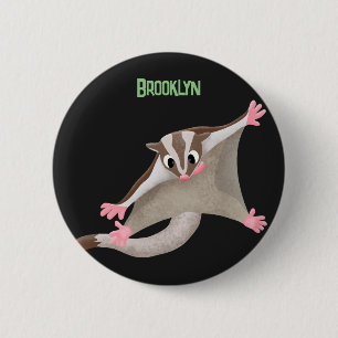 Niedlicher Cartoon-Illustrator Button