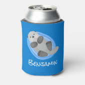 Niedlicher Cartoon-Illustrator Dosenkühler (Kanne Rückseite)