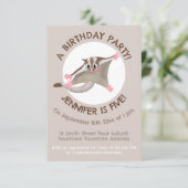 Niedlicher Cartoon-Illustrator Einladung (Stehend Vorderseite)