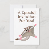 Niedlicher Cartoon-Illustrator Einladung (Rückseite)