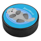 Niedlicher Cartoon-Illustrator Eishockey Puck (3/4)