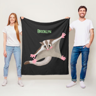 Niedlicher Cartoon-Illustrator Fleecedecke