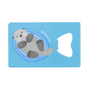 Niedlicher Cartoon-Illustrator Geldbeutel Flaschenöffner