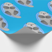 Niedlicher Cartoon-Illustrator Geschenkpapier (Ecke)