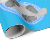 Niedlicher Cartoon-Illustrator Geschenkpapier (Rolleneckpunkt)