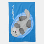 Niedlicher Cartoon-Illustrator Geschirrtuch (Vertikal)