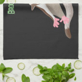 Niedlicher Cartoon-Illustrator Geschirrtuch (Gefaltet)