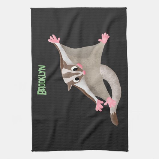 Niedlicher Cartoon-Illustrator Geschirrtuch (Vertikal)