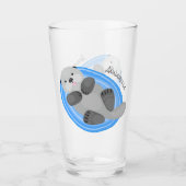 Niedlicher Cartoon-Illustrator Glas (Vorderseite)