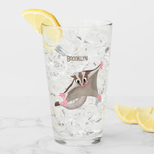 Niedlicher Cartoon-Illustrator Glas (Vorderseite Ice)