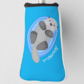 Niedlicher Cartoon-Illustrator Golf Headcover (Rotieren 90)