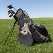 Niedlicher Cartoon-Illustrator Golfhandtuch (Gras)
