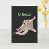 Niedlicher Cartoon-Illustrator Karte (Gelbe Blume)