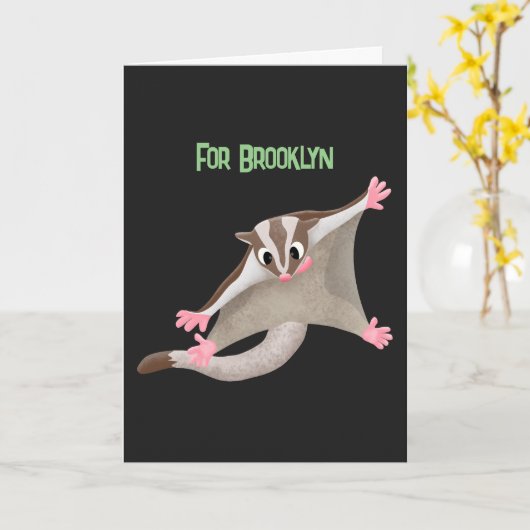 Niedlicher Cartoon-Illustrator Karte (Gelbe Blume)