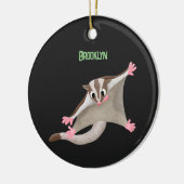 Niedlicher Cartoon-Illustrator Keramik Ornament (Links)