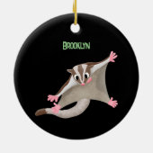 Niedlicher Cartoon-Illustrator Keramik Ornament (Hinten)