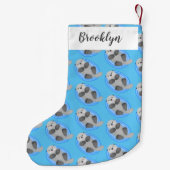 Niedlicher Cartoon-Illustrator Kleiner Weihnachtsstrumpf (Rückseite)