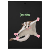 Niedlicher Cartoon-Illustrator Klemmbrett (Rückseite)