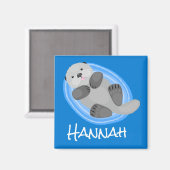 Niedlicher Cartoon-Illustrator Magnet (Vorderseite/Rückseite)