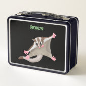 Niedlicher Cartoon-Illustrator Metall Brotdose (Rückseite)