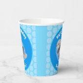 Niedlicher Cartoon-Illustrator Pappbecher (Links)