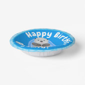 Niedlicher Cartoon-Illustrator Pappteller (Gewinkelt)