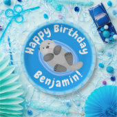 Niedlicher Cartoon-Illustrator Pappteller (Party)