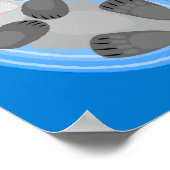 Niedlicher Cartoon-Illustrator Poster (Ecke)