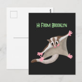 Niedlicher Cartoon-Illustrator Postkarte (Vorne/Hinten)