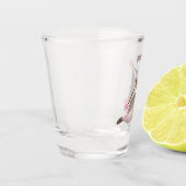 Niedlicher Cartoon-Illustrator Schnapsglas (Links)