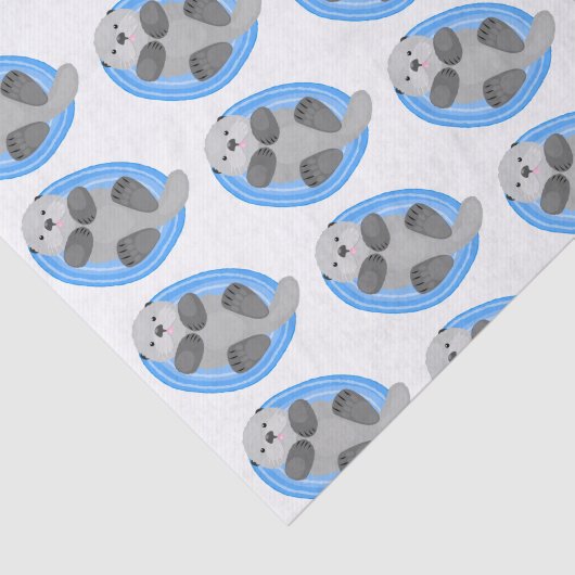 Niedlicher Cartoon-Illustrator Seidenpapier (Ausschnitt)