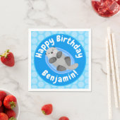 Niedlicher Cartoon-Illustrator Serviette (Beispiel)