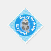 Niedlicher Cartoon-Illustrator Serviette (Ecke)