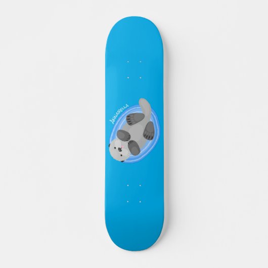 Niedlicher Cartoon-Illustrator Skateboard (Vorne)