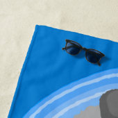 Niedlicher Cartoon-Illustrator Strandtuch (Beispiel)