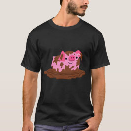 Niedlicher Cartoon im Schlamm T-Shirt