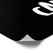 Niedlicher Cartoon im Weltraum Poster (Ecke)