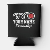 Niedlicher Cartoon-individuelle Name Dosenkühler (Vorderseite)