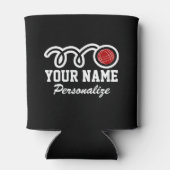 Niedlicher Cartoon-individuelle Name Dosenkühler (Rückseite)