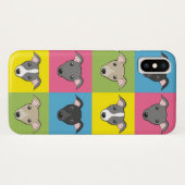 Niedlicher Cartoon Italienische Windhunde Pop Kuns Case-Mate iPhone Hülle (Rückseite (Horizontal))