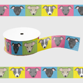 Niedlicher Cartoon Italienische Windhunde Pop Kuns Ripsband