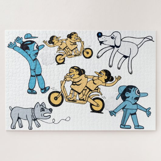 Niedlicher Cartoon Jigsaw Puzzle (Horizontal)